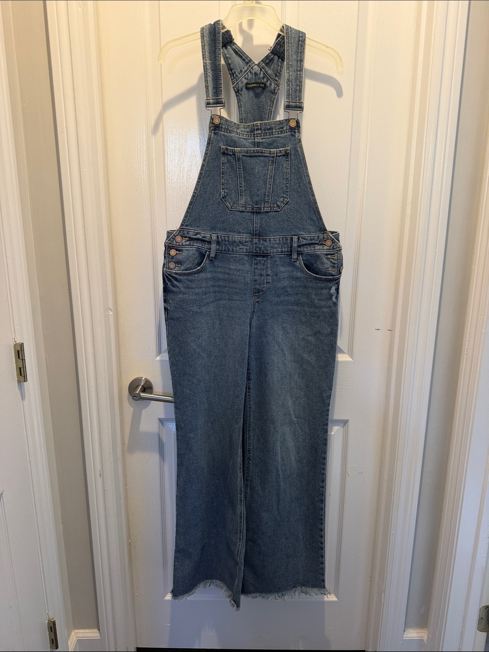 Denim Blue Women's Relaxed Overalls Jean size 11/30